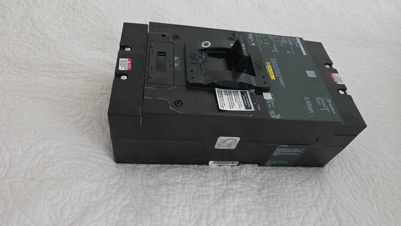 LAP36400MB  Circuit Breaker, LA, 400A, 3Pole, 600VAC, 22kA, 250VDC, 10kA, lugs, thermal magnetic, short handle