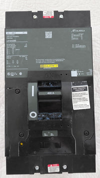 LAP36400MB  Circuit Breaker, LA, 400A, 3Pole, 600VAC, 22kA, 250VDC, 10kA, lugs, thermal magnetic, short handle