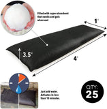QD1248-25  Water-Activated Flood Bags-Jumbo Size-25/Pack, 25 Pack, Black