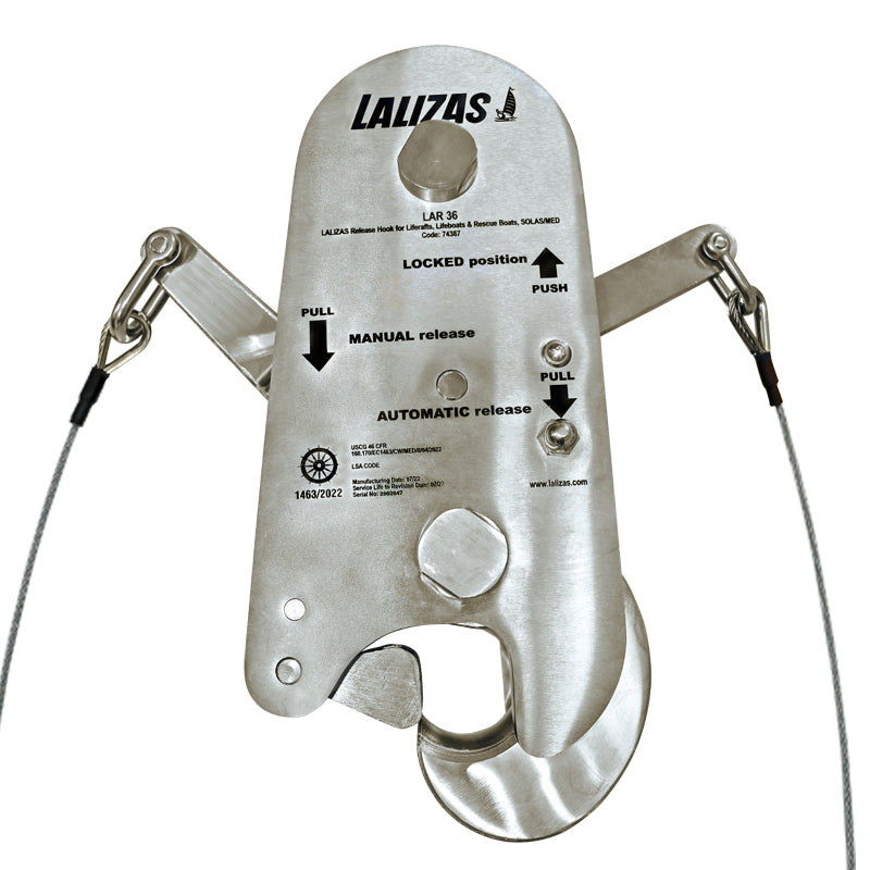 74387   LALIZAS Release Hook LAR 36, SOLAS/MED