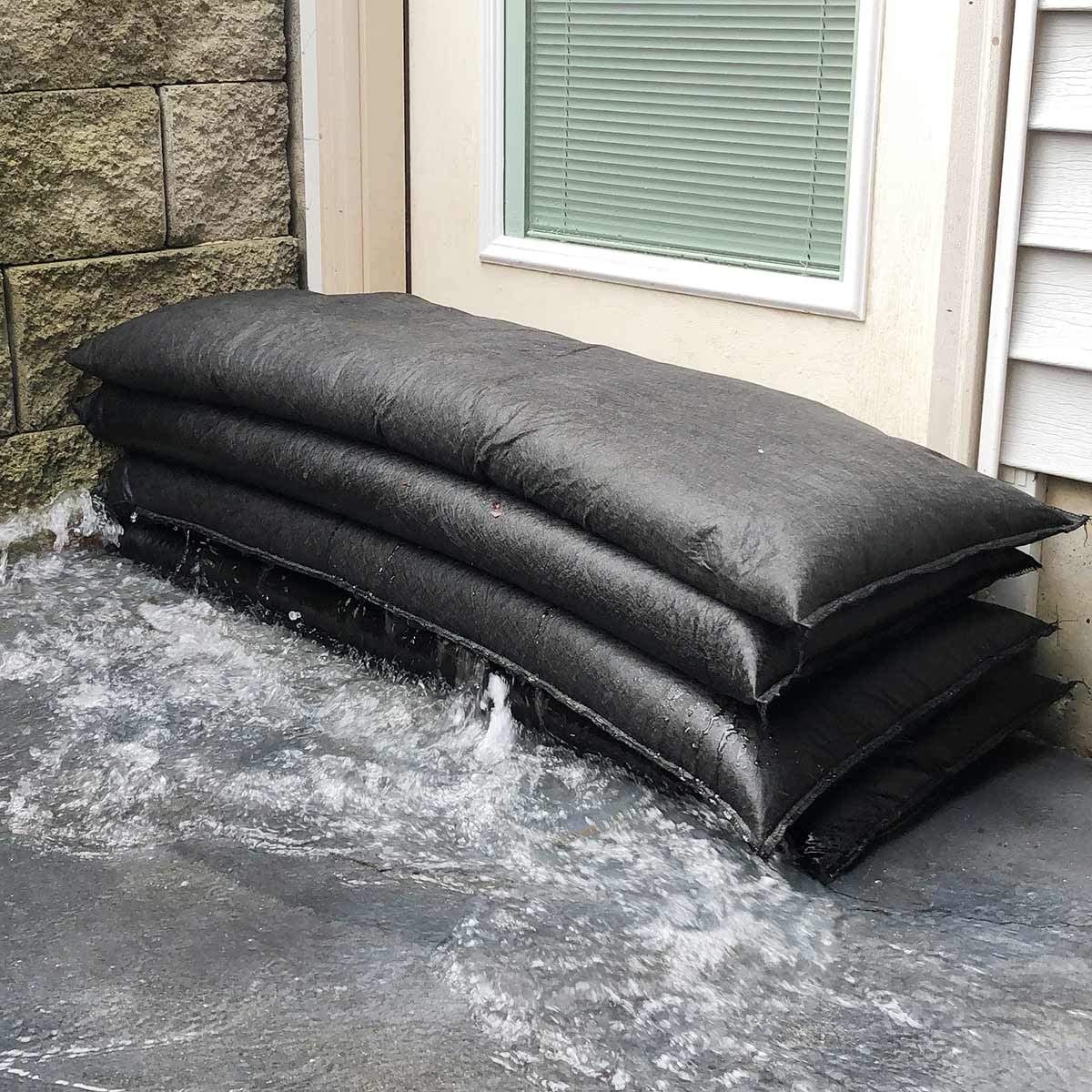 QD1248-25  Water-Activated Flood Bags-Jumbo Size-25/Pack, 25 Pack, Black