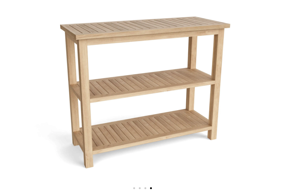 SPA-4720  TOWEL CONSOLE W/ RATTAN BASKET