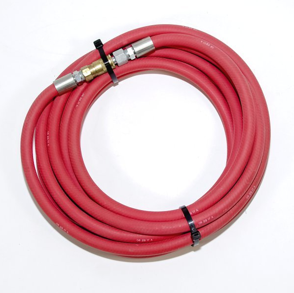 936-2038-2024300 HOSE, 3/8" X 24', 300 PSI, 1/4" MALE & FEMALE QD CONNECTION