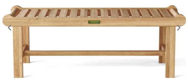 BH-748B  Anderson Teak - Cambridge 2-Seater Backless Bench