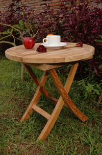 TBF-020R  Anderson Teak Bahama 20" Round Folding Table