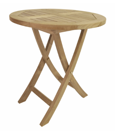 TBF-027R  Anderson Teak - Bahama 27" Round Folding Table