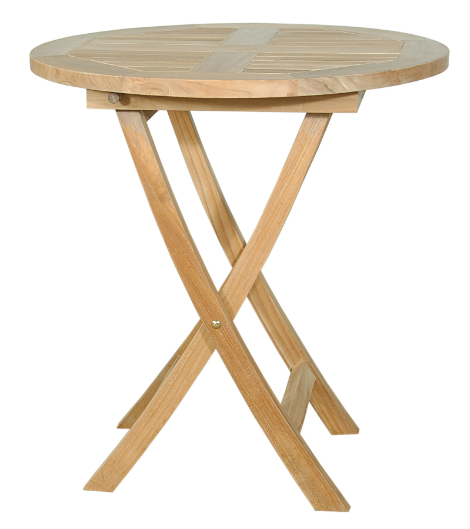 TBF-027R  Anderson Teak - Bahama 27" Round Folding Table