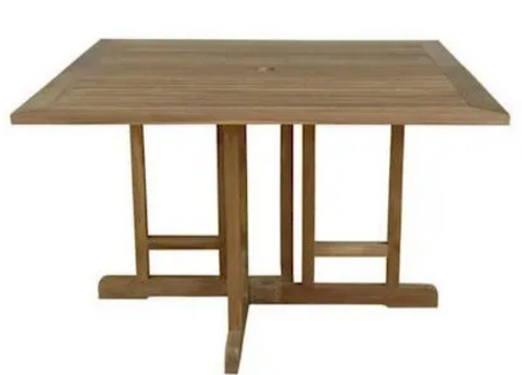 TBF-4747BS  Anderson Teak - Montage 47" Butterfly Square Folding Table
