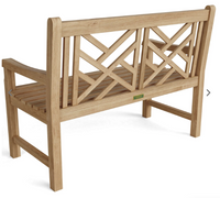 BH-121  Anderson Teak - Vilano 2-Seater Bench