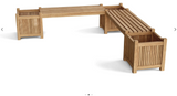 BH-7121PL  Anderson Teak - Planter Bench