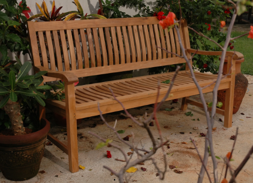 BH-560  Anderson Teak - Del-Amo 3-Seater Bench