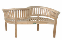 BH-202LS  Anderson Teak - Curve Love Seat Bench