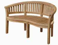 BH-005CT  Anderson Teak - Curve 3-Seater Extra Thick Bench