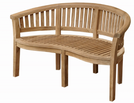 BH-005CT  Anderson Teak - Curve 3-Seater Extra Thick Bench