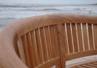 BH-005CT  Anderson Teak - Curve 3-Seater Extra Thick Bench