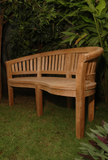 BH-005CT  Anderson Teak - Curve 3-Seater Extra Thick Bench