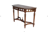 HT-101  Neoclassical Demilune Console Table