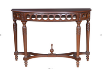HT-101C  Neoclassical Demilune Console Table