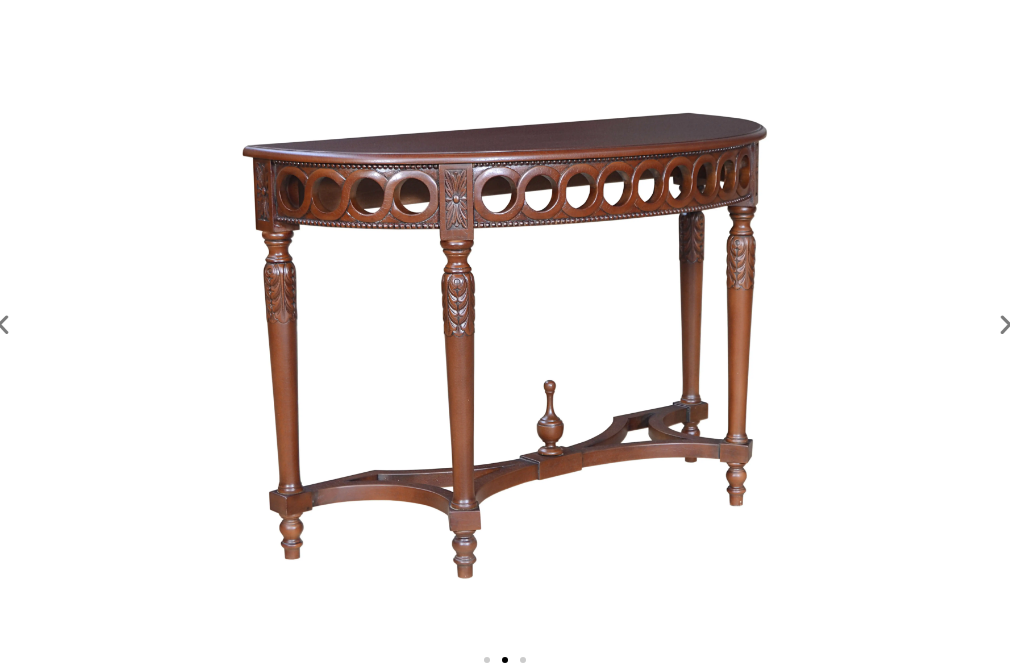 HT-101C  Neoclassical Demilune Console Table