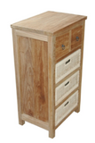 TB-2130C  Anderson Teak - Safari with Drawers & Rattan Baskets