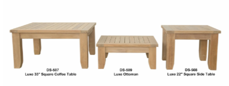 DS-507  Luxe 33" Square Coffee Table