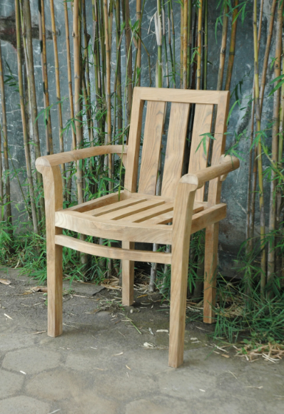 CHS-011A  Anderson Teak - Classic Stacking Armchair