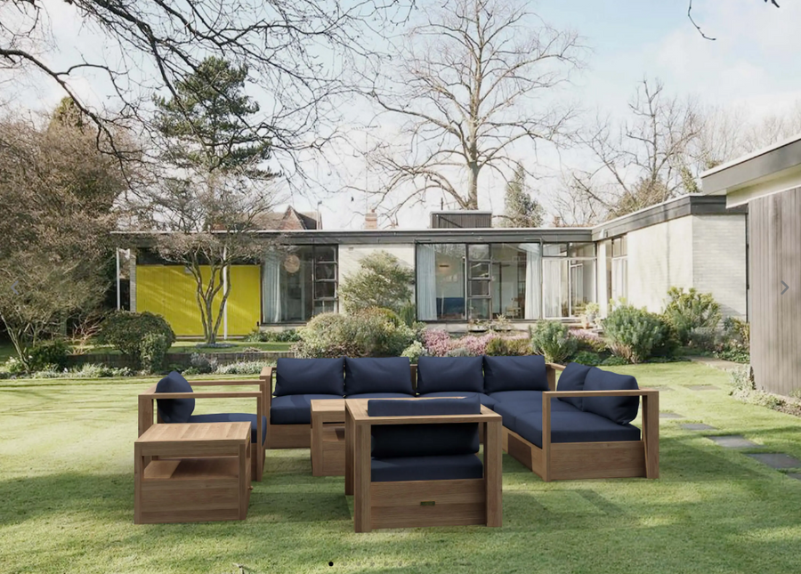 SET-153  COPACABANA MODULAR DEEP SEATING SET