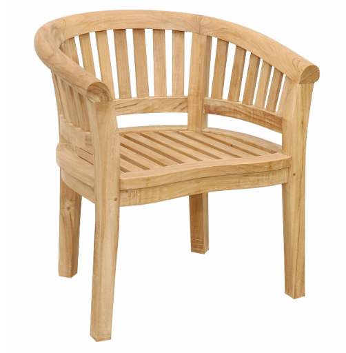 CHD-032T  Anderson Teak - Curve Dining Armchair Extra Thick