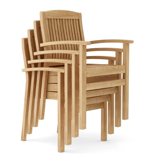 CHS-022  Anderson Teak - Sahara Stacking Armchair