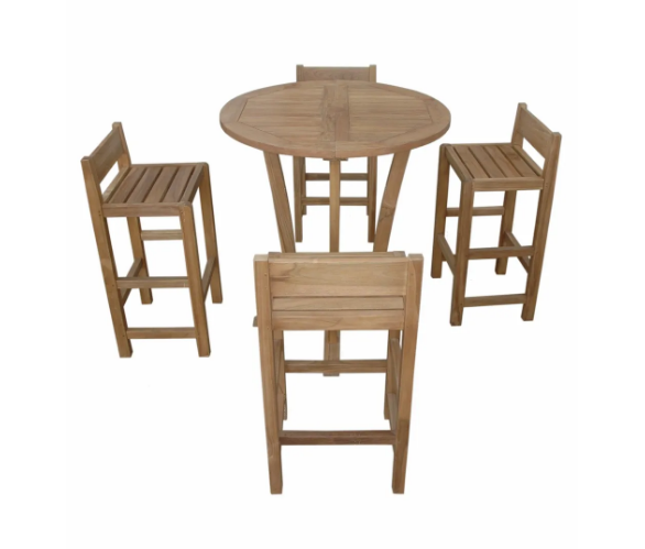 SET-290  DESCANSO SEDONA BAR TABLE 5-PC SET