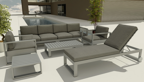 SET-5004  LUCCA 7-PC DEEP SEATING LOUNGER SET
