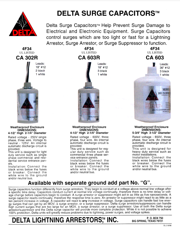 CA603  4 wire three phase: 36" leads, 0-650 volts