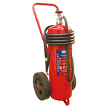 Fire Extinguisher Wheeled Dry Powder Stored Pressure w/Hose & Nozzle (EN FR ES PT)