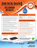 QD1248-25  Water-Activated Flood Bags-Jumbo Size-25/Pack, 25 Pack, Black