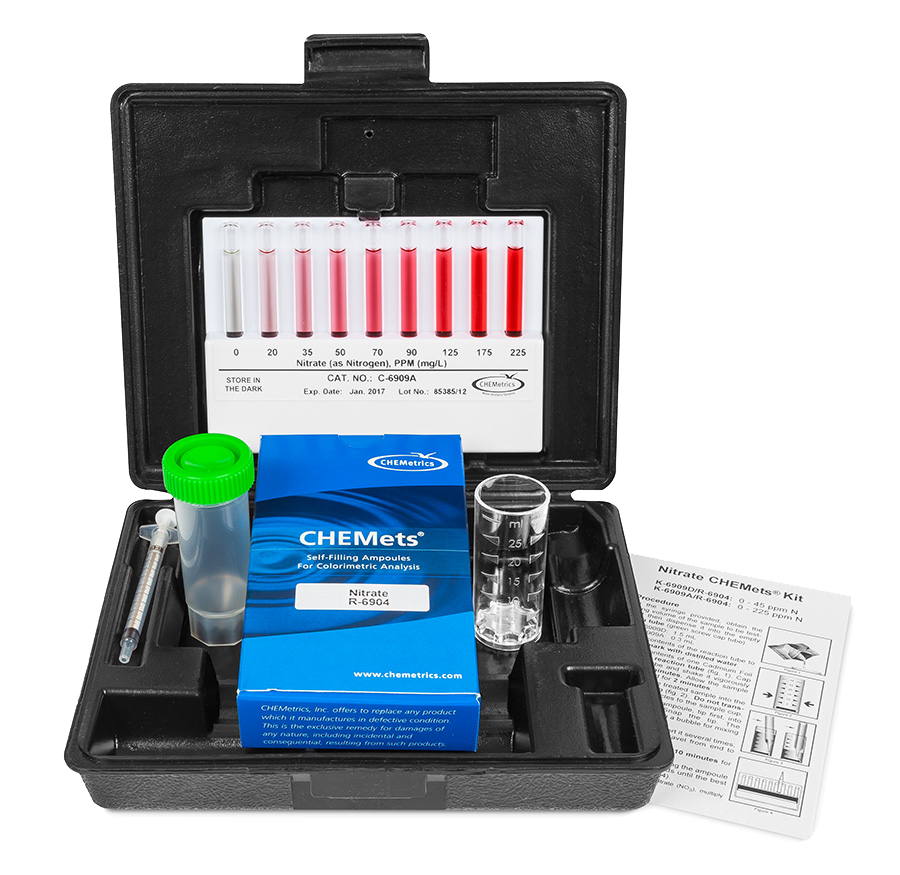 K-6909A  Nitrate Test Kit — CHEMets Visual Kit
