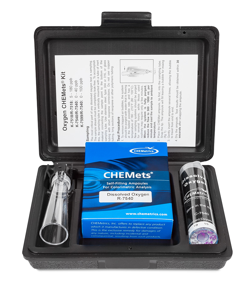 K-7540  Dissolved Oxygen Test Kit — CHEMets Visual Kit