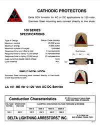LA101ME  DC metal ears, 0-100 volts