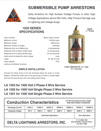 LA1503  4 wire three phase: 36" leads, 0-1500 volts