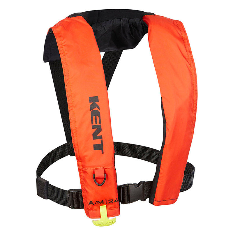 201656  Kent Automatic/Manual Inflatable Life Jacket, Type V/III PFD, A/M-24, Adult Universal, Orange