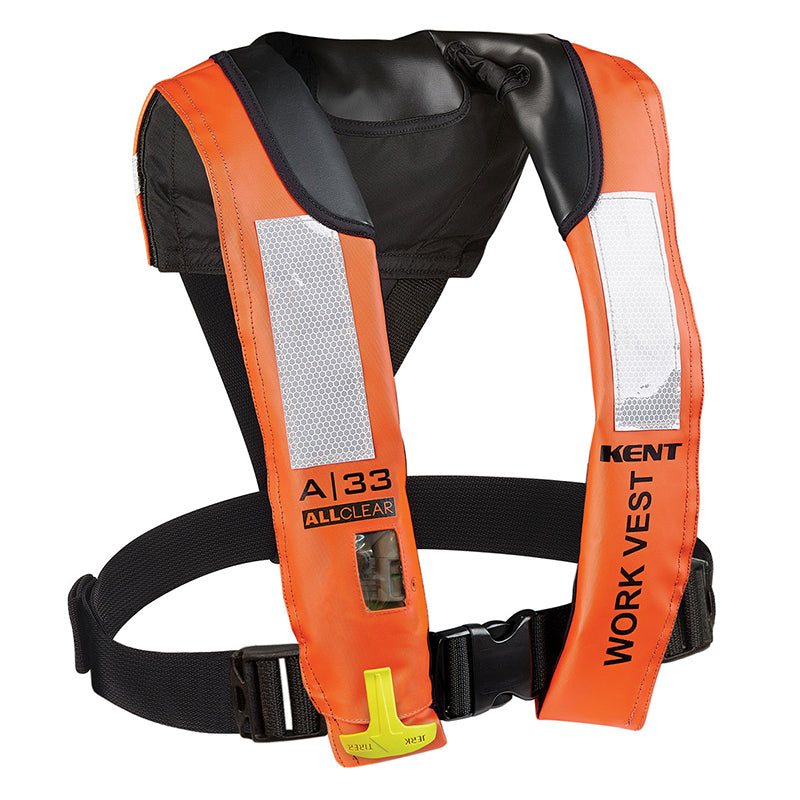 21391  Kent Inflatable Work Vest, In-sight, A33 Auto, Type V, Adult Universal, Orange