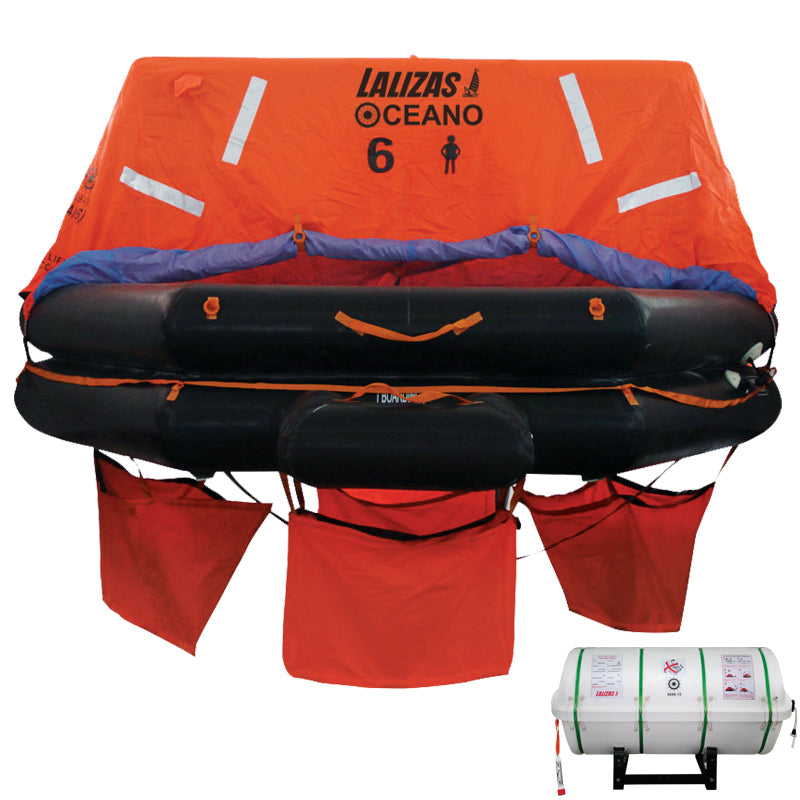 LALIZAS Liferaft SOLAS OCEANO, MER, Throw-overboard Type, Flat pack (A)