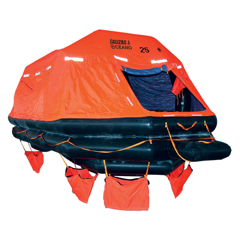 72549  LALIZAS Liferaft SOLAS OCEANO, Throw-overboard Self-righting Type, 25 prs. canister (A)
