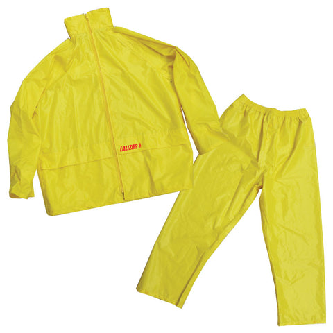 LALIZAS Rainsuit w. Hood, Yellow,