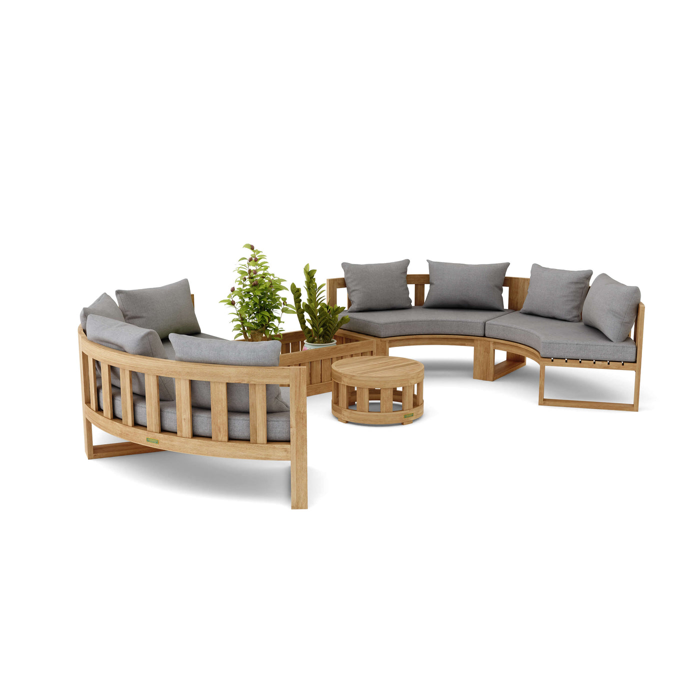 SET-809  CIRCULAR MODULAR DEEP SEATING