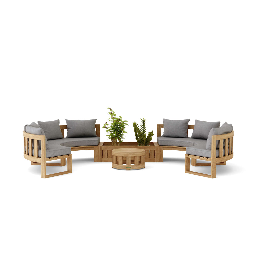 SET-809  CIRCULAR MODULAR DEEP SEATING
