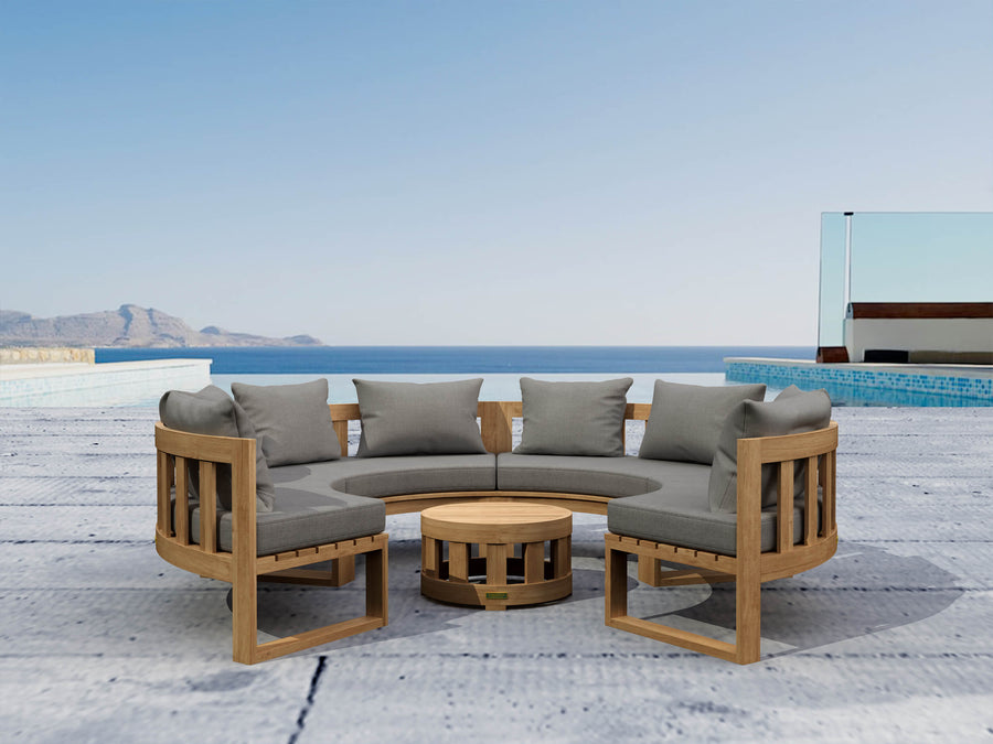 SET-810  CIRCULAR MODULAR DEEP SEATING