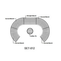 SET-812  CIRCULAR MODULAR DEEP SEATING