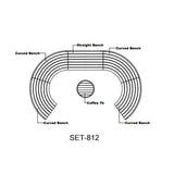 SET-812  CIRCULAR MODULAR DEEP SEATING