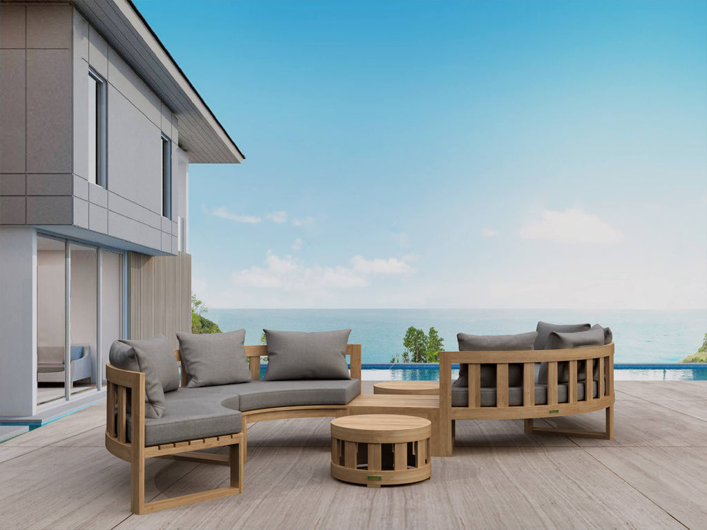 SET-813  CIRCULAR MODULAR DEEP SEATING