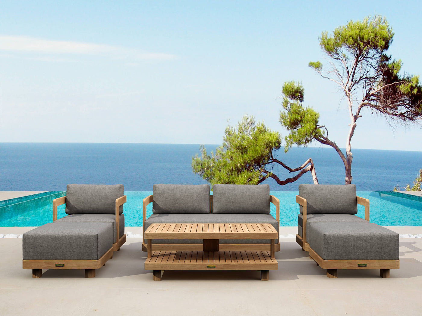 SET-902  6-PC GRANADA DEEP SEATING